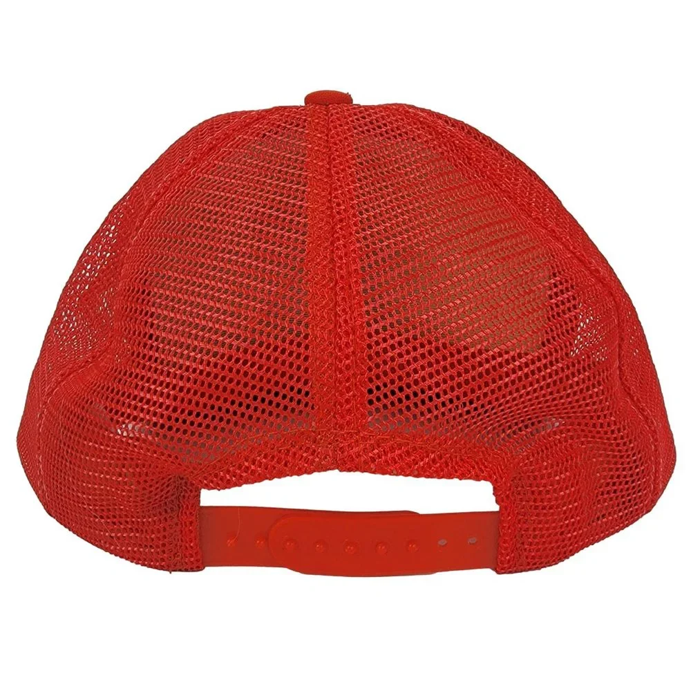 CASE SC Tractor Vintage 90s Farm Hat Snapback Trucker Cap Orange White Mesh Back